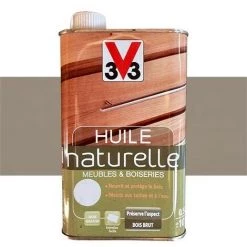 V33 Huile Naturelle Meubles & Boiseries Smoke 0,5 L