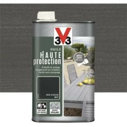 Huile Haute Protection V33 Gris Ardoise 1 L