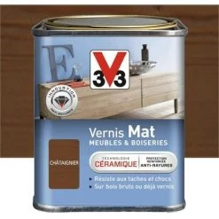 Vernis V33 Meubles Et Boiseries Mat Chataignier 0,25 L