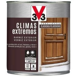 V33 Vernis Extérieur Climats Extrêmes Chêne Foncé 0,75l