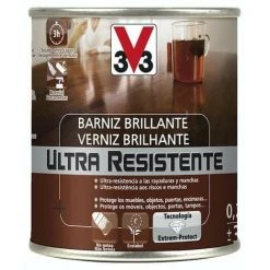 V33 Vernis Intérieur Brillant Ultra-résistant - Chêne Clair 2,5 L