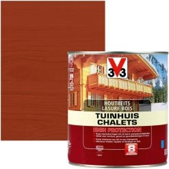 Lasure Chalets V33 High Protection Acajou Satiné 750ml - Acajou