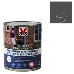 Peinture Bois V33 'Portes & Châssis' Volcanic Stone 2,5L