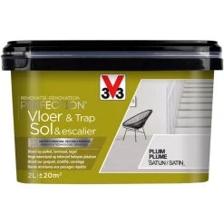 Peinture Sol Et Escalier V33 Rénovation Perfection Plume Satiné 2L - Plume