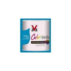 Peinture V33 Colorissim Satin Bleu Piscine N°66 0,5 L - Bleu Piscine