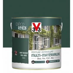 V33 Peinture Multimatériau Extérieur Décolab® V33 Vert Basque Satiné 2 L